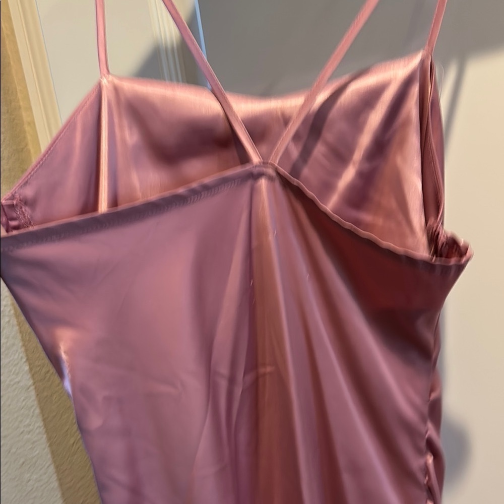 Source Unknown Pink Chemise Silky Spaghetti Straps - Picture 3 of 3